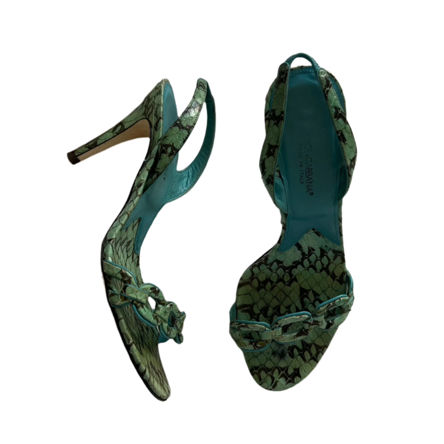dolce & gabbana snakeskin heels, 36.5