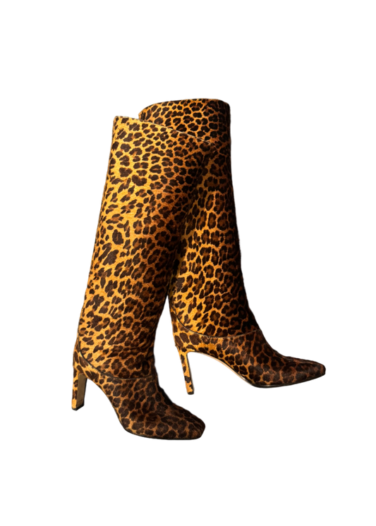 jimmy choo leopard boots