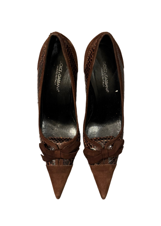 dolce & gabbana snakeskin heels