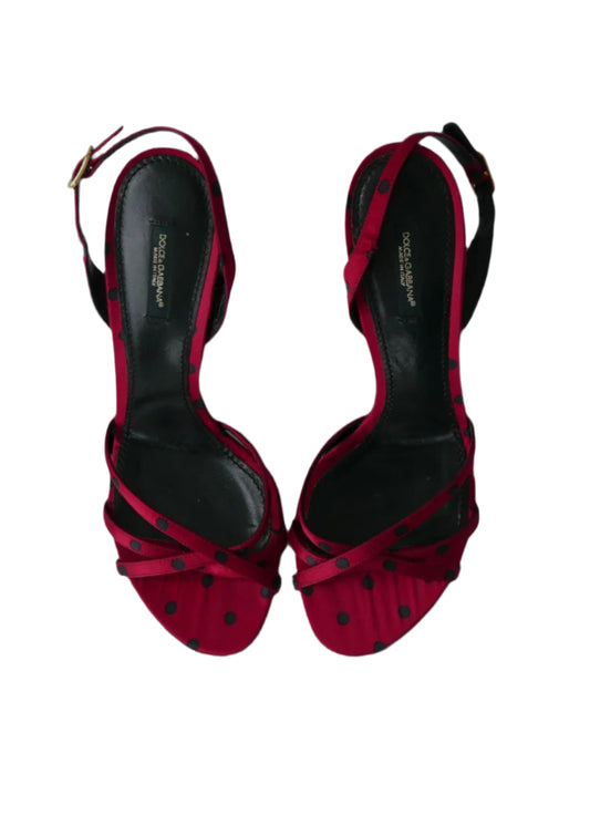 dolce & gabbana polka dot heels, 39